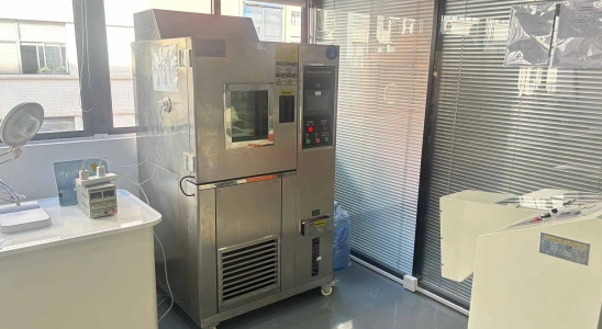 State-of-the-art environmental chambers simulating extreme temperature variations to validate product durability under harsh climate conditions.