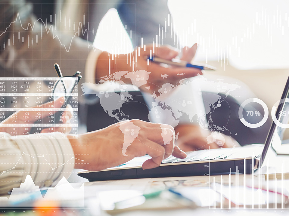 Real-time monitoring of global business operations and product quality metrics through data charts to ensure continuous improvement and compliance in the production process.