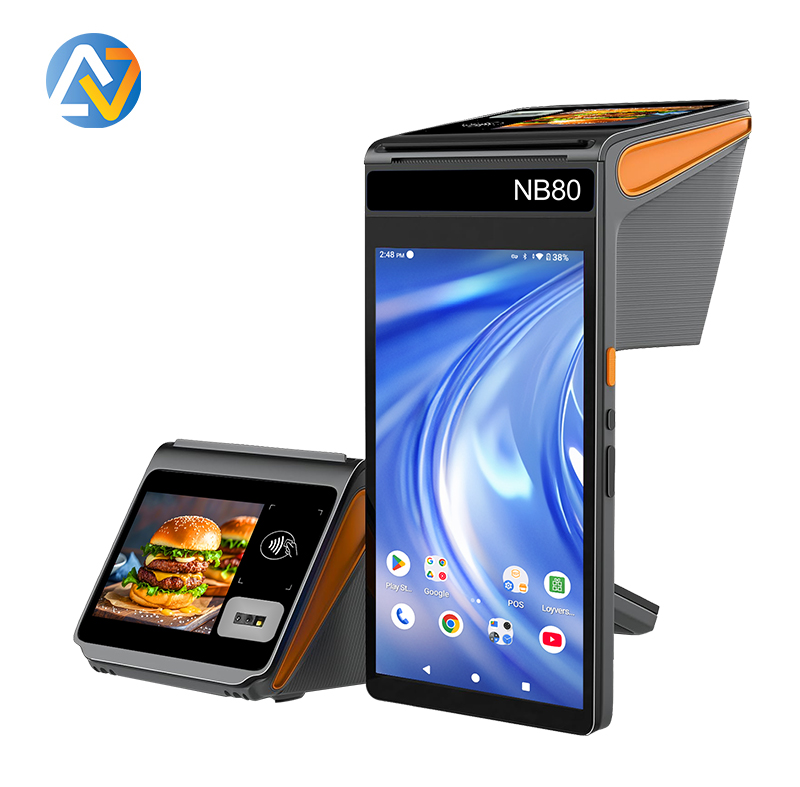 NORYOX NB80 Android handheld POS terminal with dual screen for retail payment