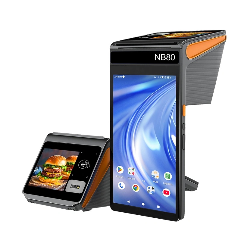NORYOX NB80 Android handheld POS terminal with dual screen for retail payment